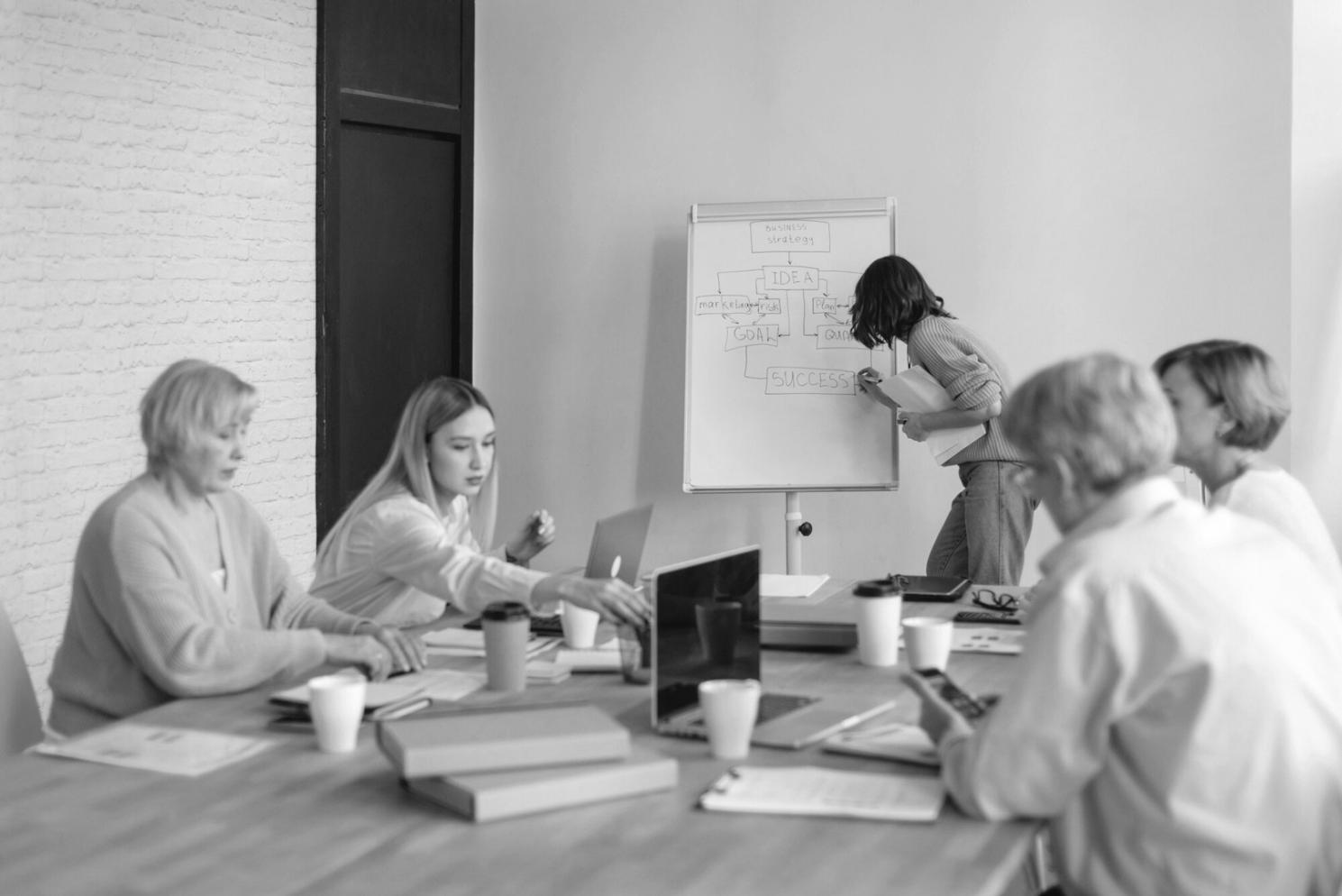 Clean organized workspace with financial planning tools and documents